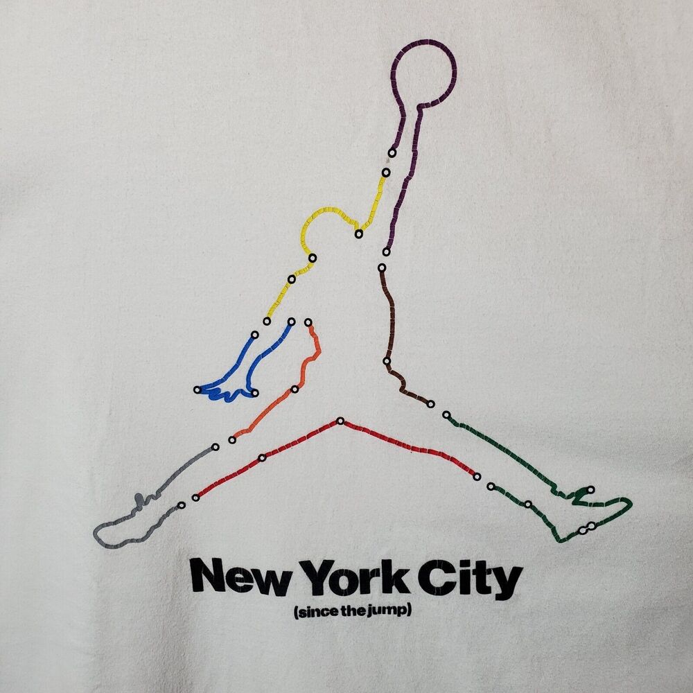 Nike Air Jordan New York City Subway Since the Jump T-Shirt M